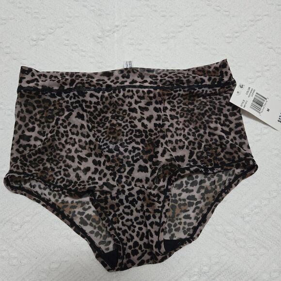 Steve Madden Women's Mesh Boyshort Underwear , Feathered Leopard , M - Picture 6 of 6